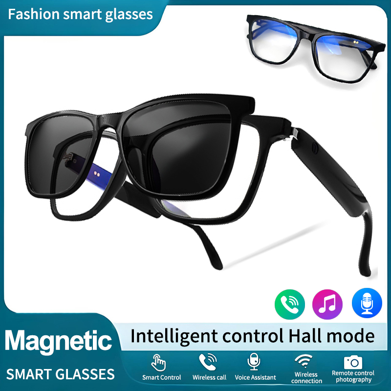 Smart Glasses Lens - LIGE Bluetooth Smart Sunglasses Magnetic Frame