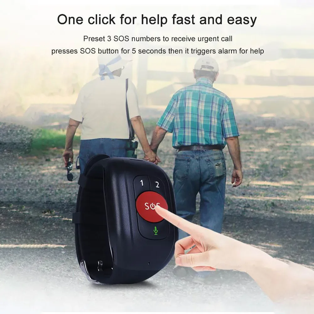 Elderly 4G LTE SOS Watch GPS T - Fall Detection Watch บทวิจารณ์และราคา
