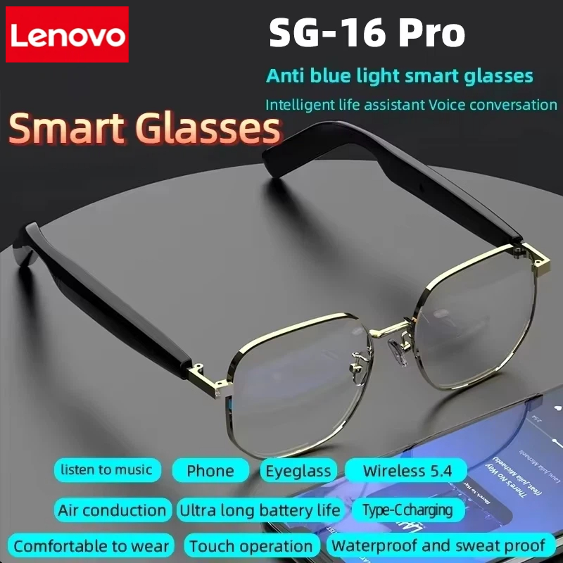 Lenovo New SG-16 Pro Smart Aud - Smart Glasses Lens บทวิจารณ์และราคา