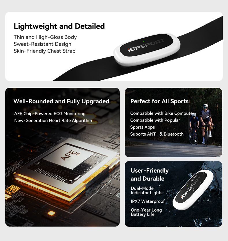 IGPSPORT HR50 Heart Rate Monit - Breath Rate Monitor บทวิจารณ์และราคา