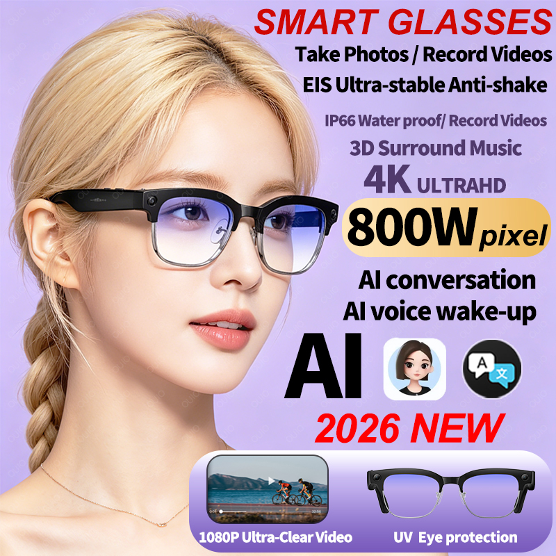 2026 New AI Smart Glasses 8MP  - Smart Glasses Lens บทวิจารณ์และราคา