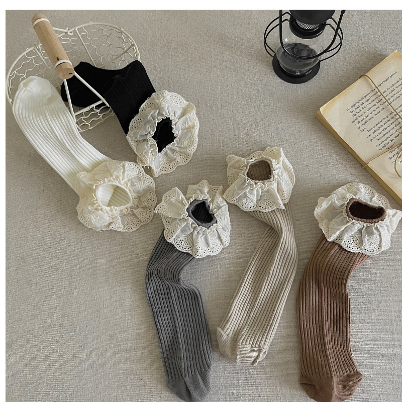 Ruffle Baby Girls Knee High So - Baby Sock Oximeter บทวิจารณ์และราคา