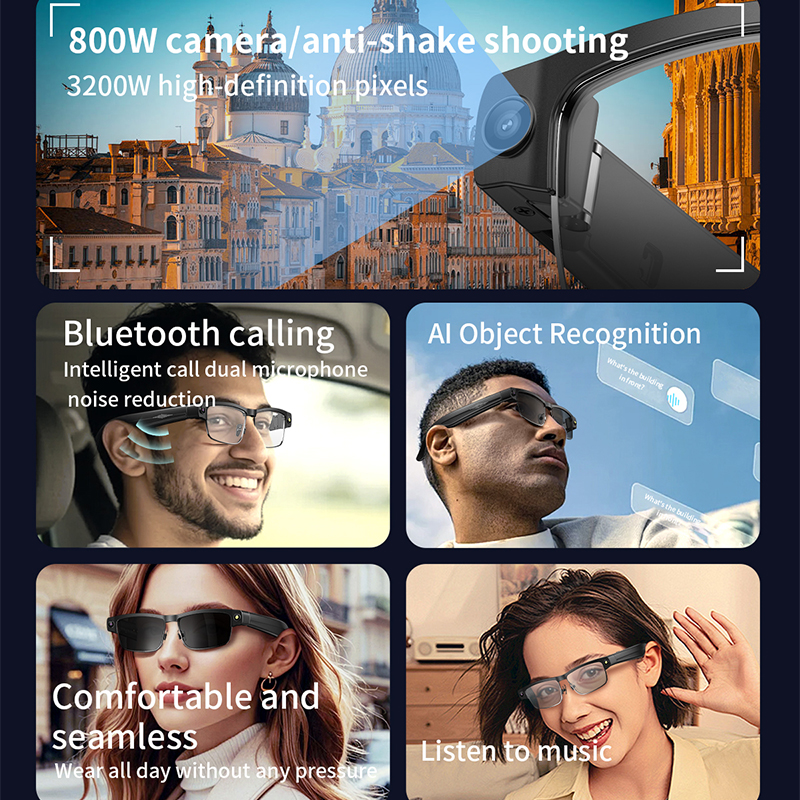 2026 New Al Smart Glasses 800W - Smart Glasses Lens บทวิจารณ์และราคา