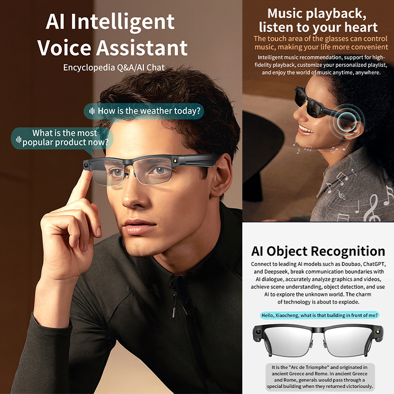 2026 New Al Smart Glasses 800W - Smart Glasses Lens บทวิจารณ์และราคา