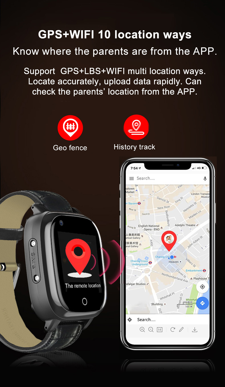 Elderly Smart Watch For Senior - Fall Detection Watch บทวิจารณ์และราคา