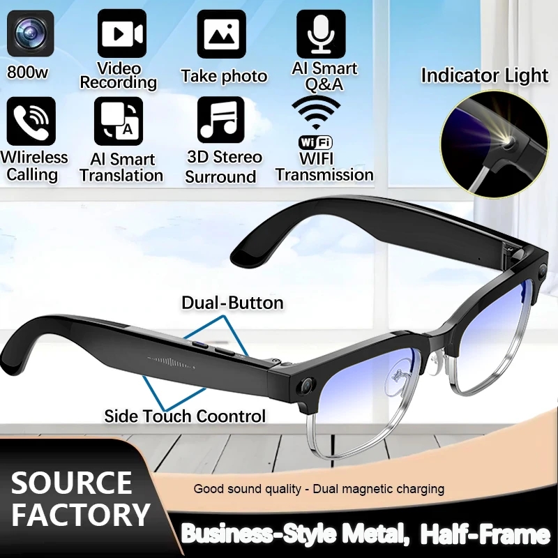 2026 New 8MP Ultra-Wide HD Cam - Smart Glasses Lens บทวิจารณ์และราคา