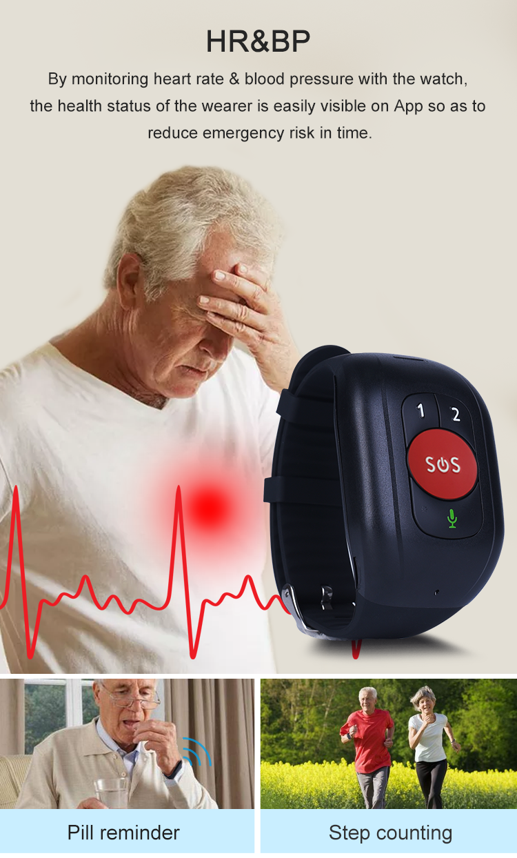 4G Smart GPS Tracker Watch for - Fall Detection Watch บทวิจารณ์และราคา