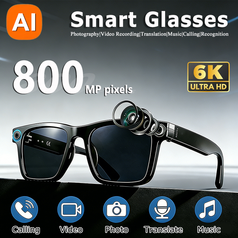 6K HD AI Camera Glasses 800MP  - Smart Glasses Lens บทวิจารณ์และราคา