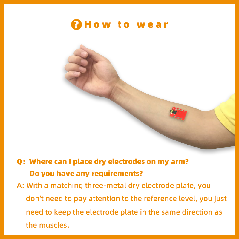 Dry Electrode EMG Sensor Elect - Muscle Sensor Emg บทวิจารณ์และราคา