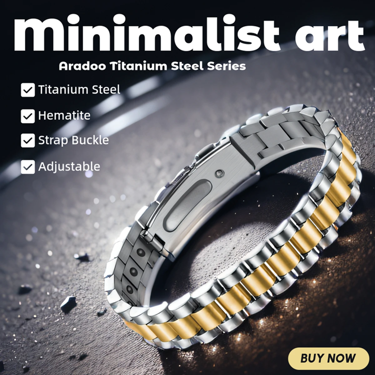 Titanium Steel Hematite Magnet - Meditation Headband Eeg บทวิจารณ์และราคา