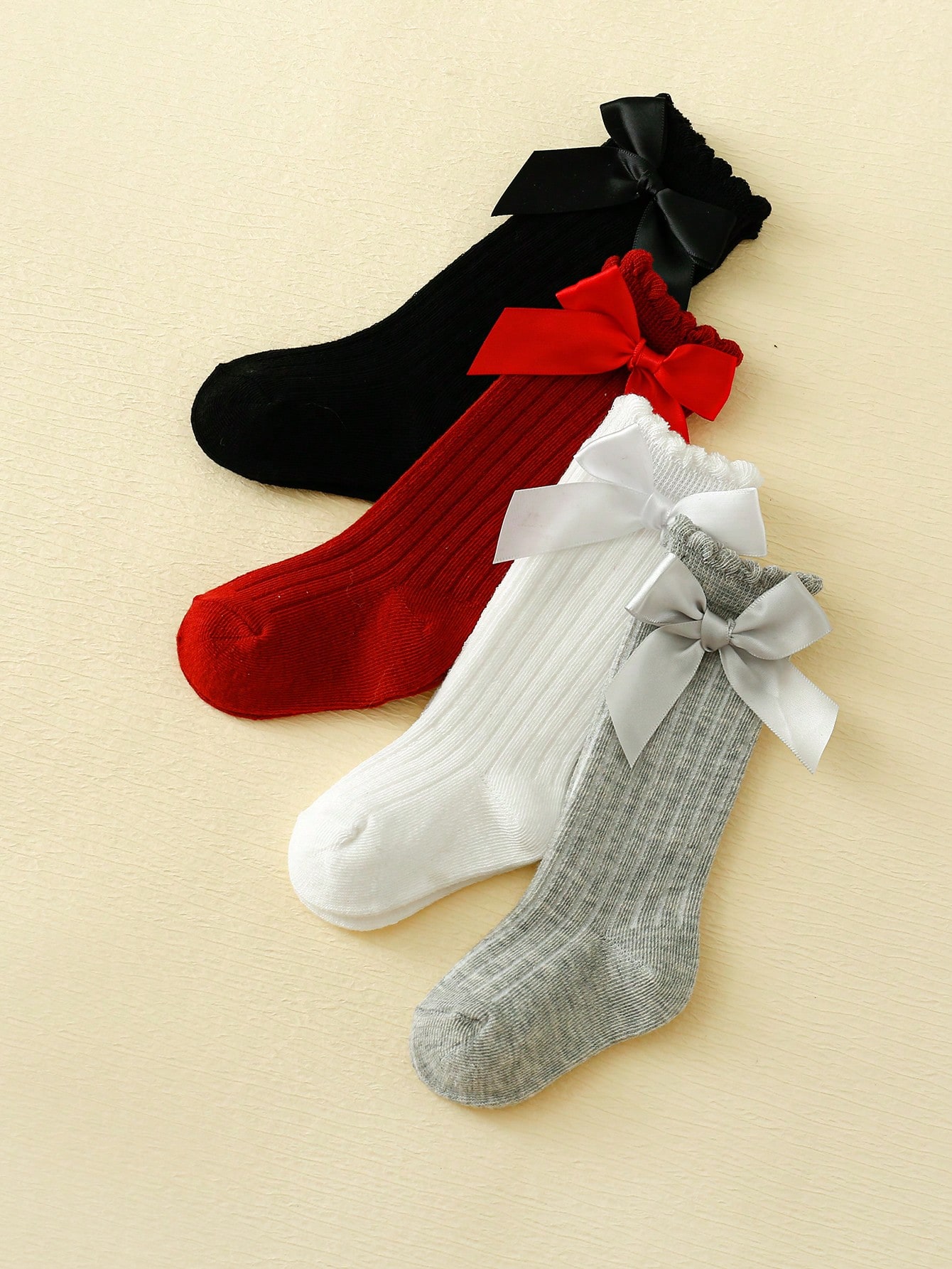 4/5 Pairs Baby Girls Long Knee - Baby Sock Oximeter บทวิจารณ์และราคา