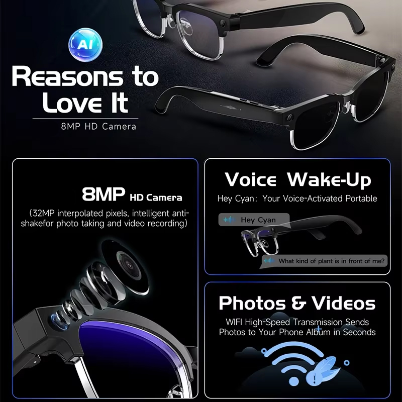 AI Smart Glasses AI Smart Tran - Smart Glasses Lens บทวิจารณ์และราคา