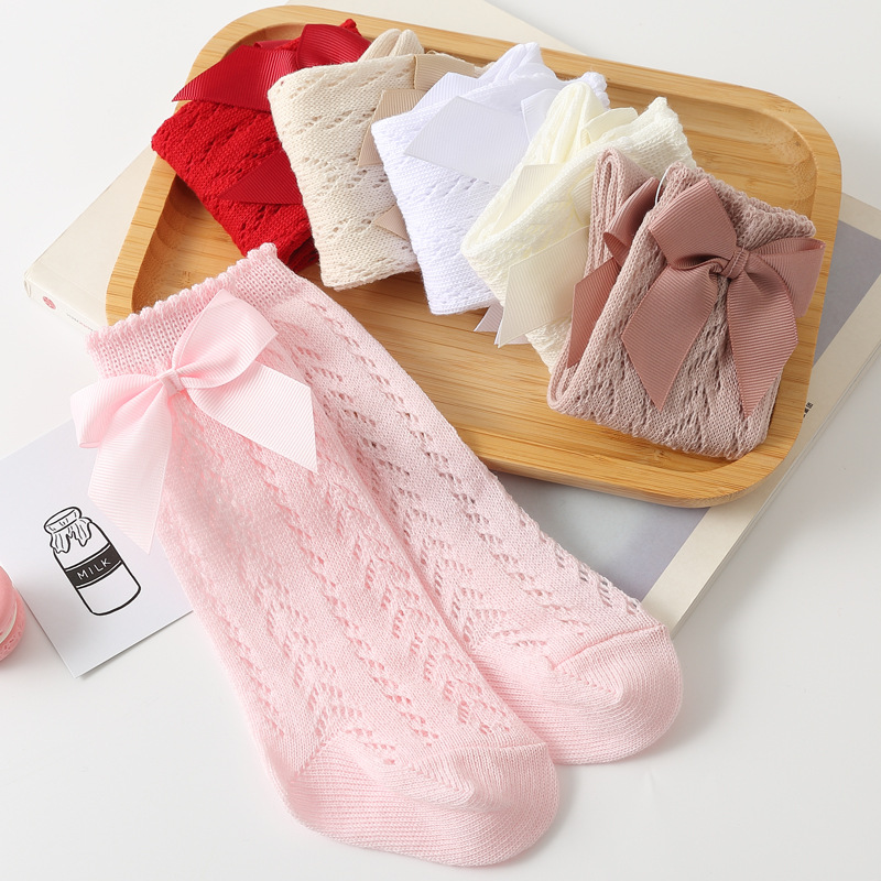 1 Pairs Summer Fashion Bow Bab - Baby Sock Oximeter บทวิจารณ์และราคา