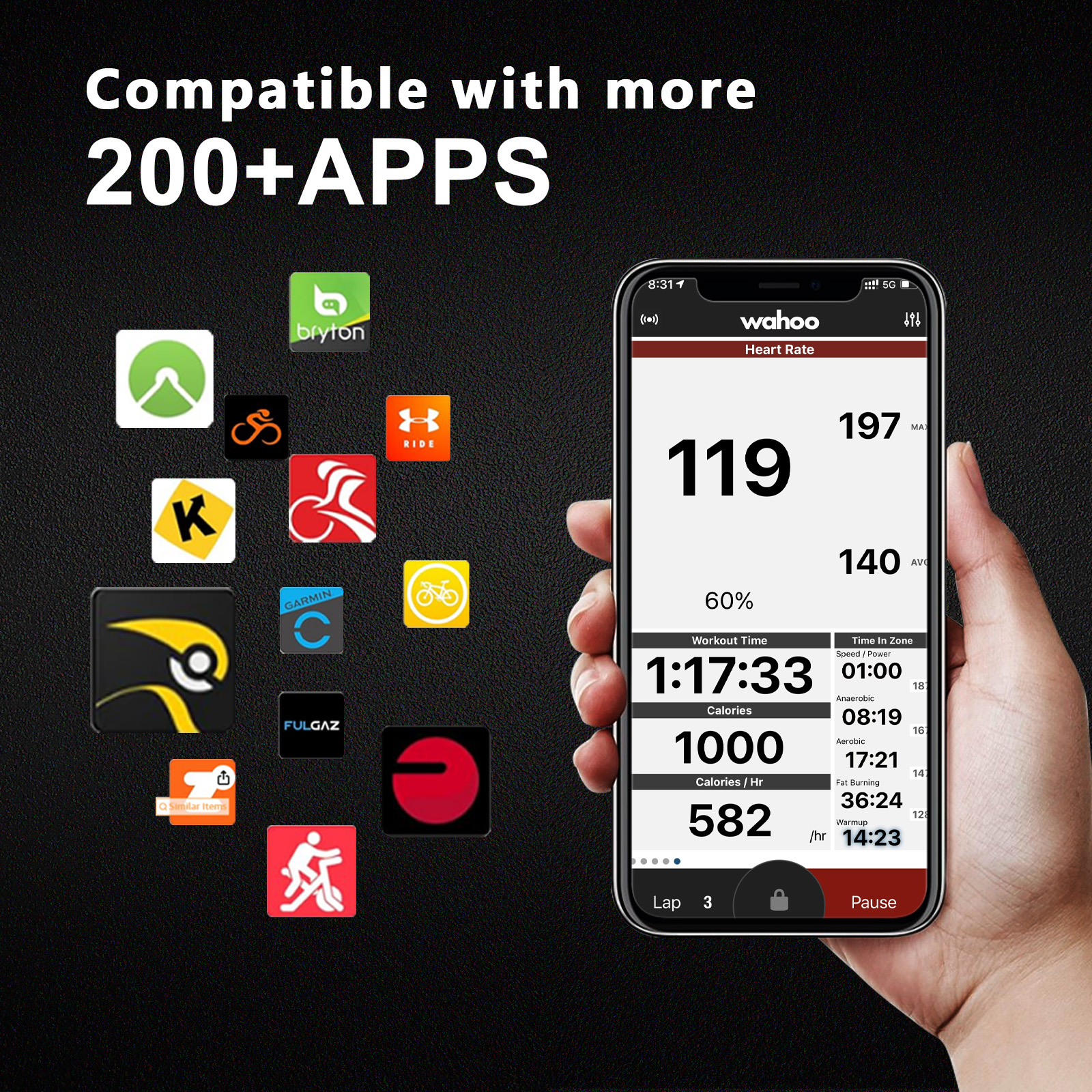 FITCENT Rechargeable 2 in 1 He - Breath Rate Monitor บทวิจารณ์และราคา