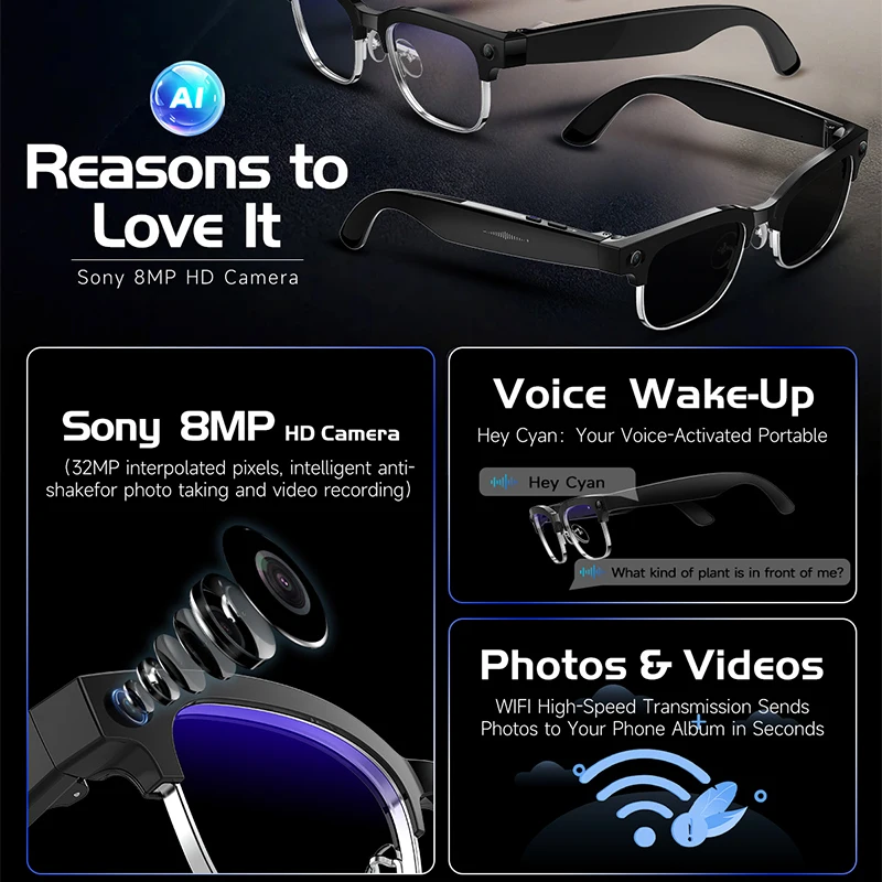 2026New 800W Pixel Camera Smar - Smart Glasses Lens บทวิจารณ์และราคา