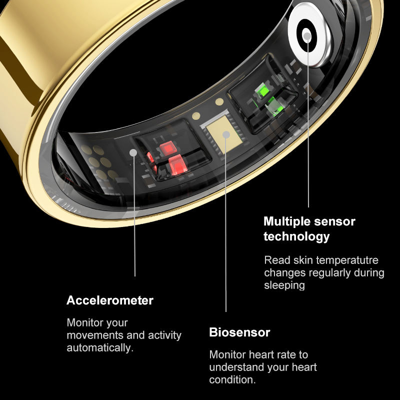 R09 Smart Ring Men Women with  - Temperature Ring Skin บทวิจารณ์และราคา