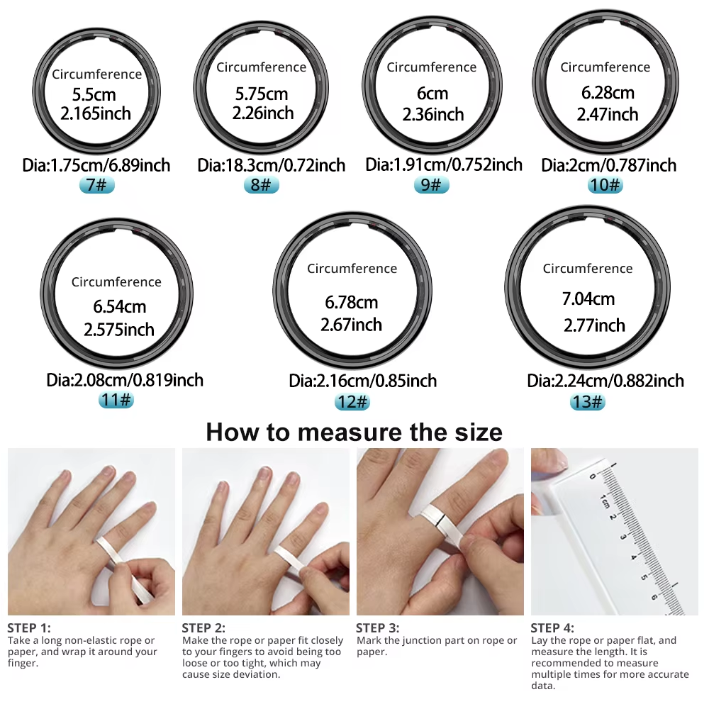 Smart Ring with Charging Case, - Temperature Ring Skin บทวิจารณ์และราคา