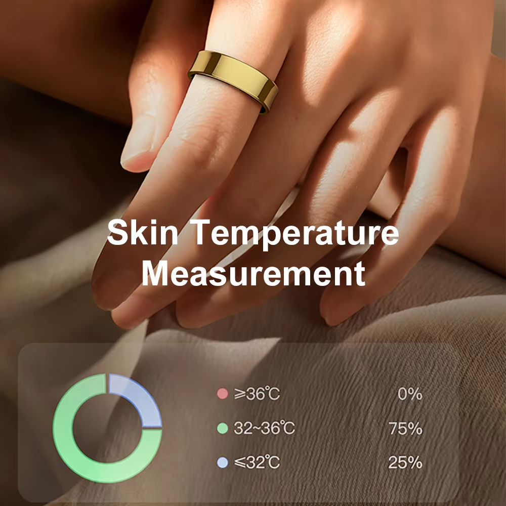 Smart Ring with Charging Case, - Temperature Ring Skin บทวิจารณ์และราคา