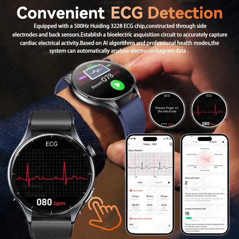 ECG Health Diagnosis Smart Wat - Fatigue Band Monitor บทวิจารณ์และราคา