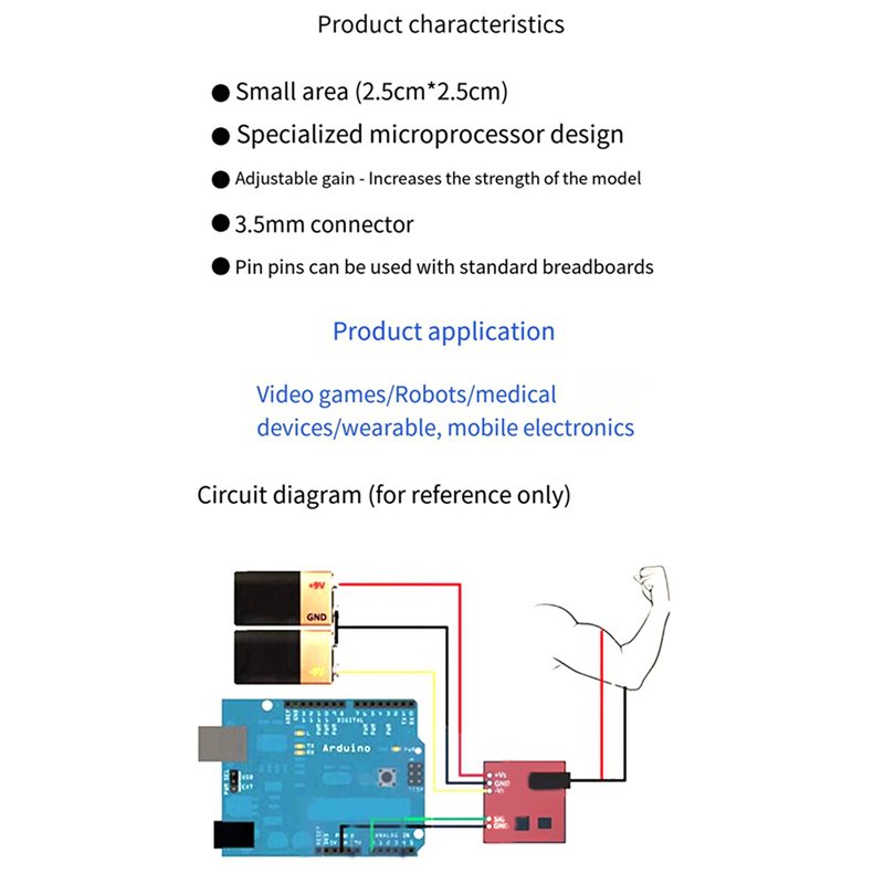 B50B-3X Muscle Electrical Sens - Muscle Sensor Emg บทวิจารณ์และราคา