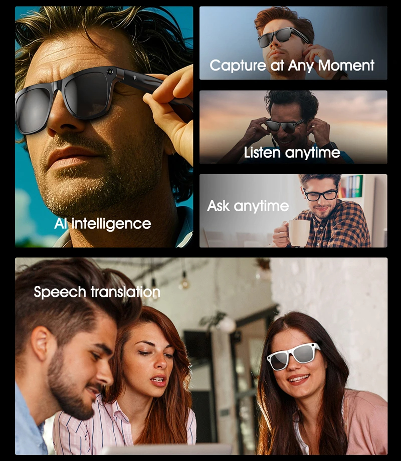 8K AI Smart Glasses Bluetooth  - Smart Glasses Lens บทวิจารณ์และราคา
