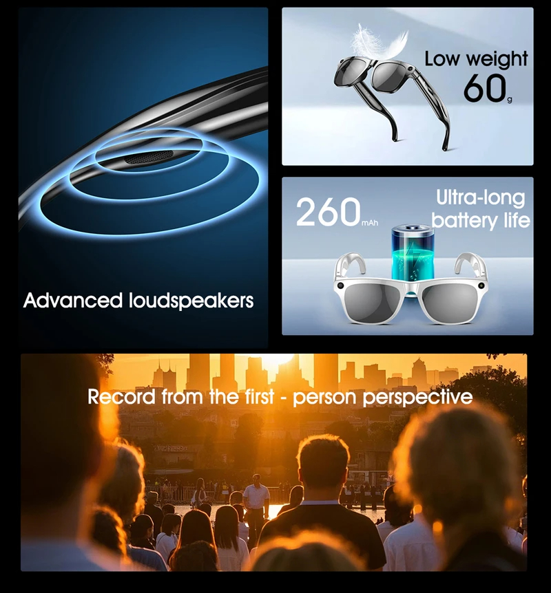 8K AI Smart Glasses Bluetooth  - Smart Glasses Lens บทวิจารณ์และราคา